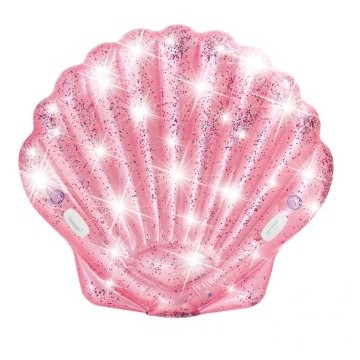 Ile coquillage rose 1.78x1.65m piscine