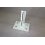 Platine poteaux Pro 'H' Blanc