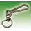Mousqueton touret acier nickelé L80mm x 2
