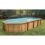 Piscine Bois ovale OCEA 470X860 H130 Liner Beige