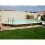 Piscine Bois ovale OCEA 400X610 H130 Liner Bleu