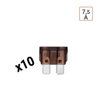 Fusibles 7.5 ampères Marron par 10