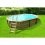 Piscine Bois Ovale AZURA 355X490 H1.30m Liner bleu