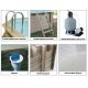 Piscine Bois Ovale AZURA 400X610 H1.20m Liner bleu