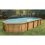 Piscine Bois ovale OCEA 470X860 H130 Liner Bleu