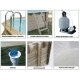 Piscine Bois rect LINEA 500X1100 H140 Liner Bleu
